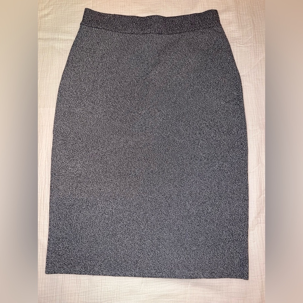 Ann Taylor Factory Textured Knit Pencil Skirt |‎ Gray | Size XS | NWT